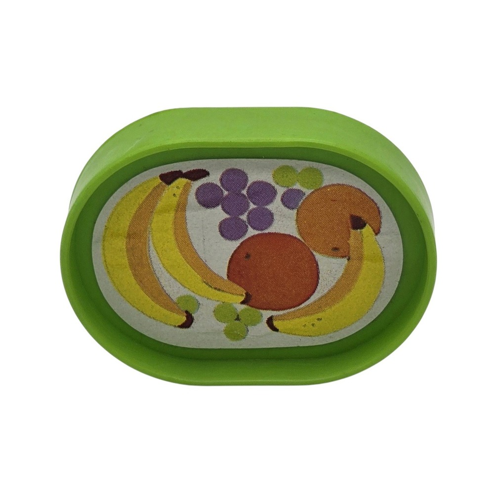 Vintage Fisher Price Little People Zoo Food Tray Bananas Green